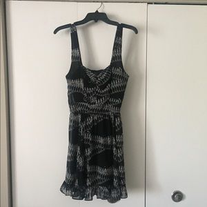 Tripp chiffon dress with bullet pattern